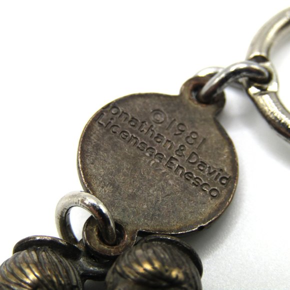 Vintage Enesco Precious Moments Key Chain Love one Another Romantic Angels 1981 - Picture 4 of 5